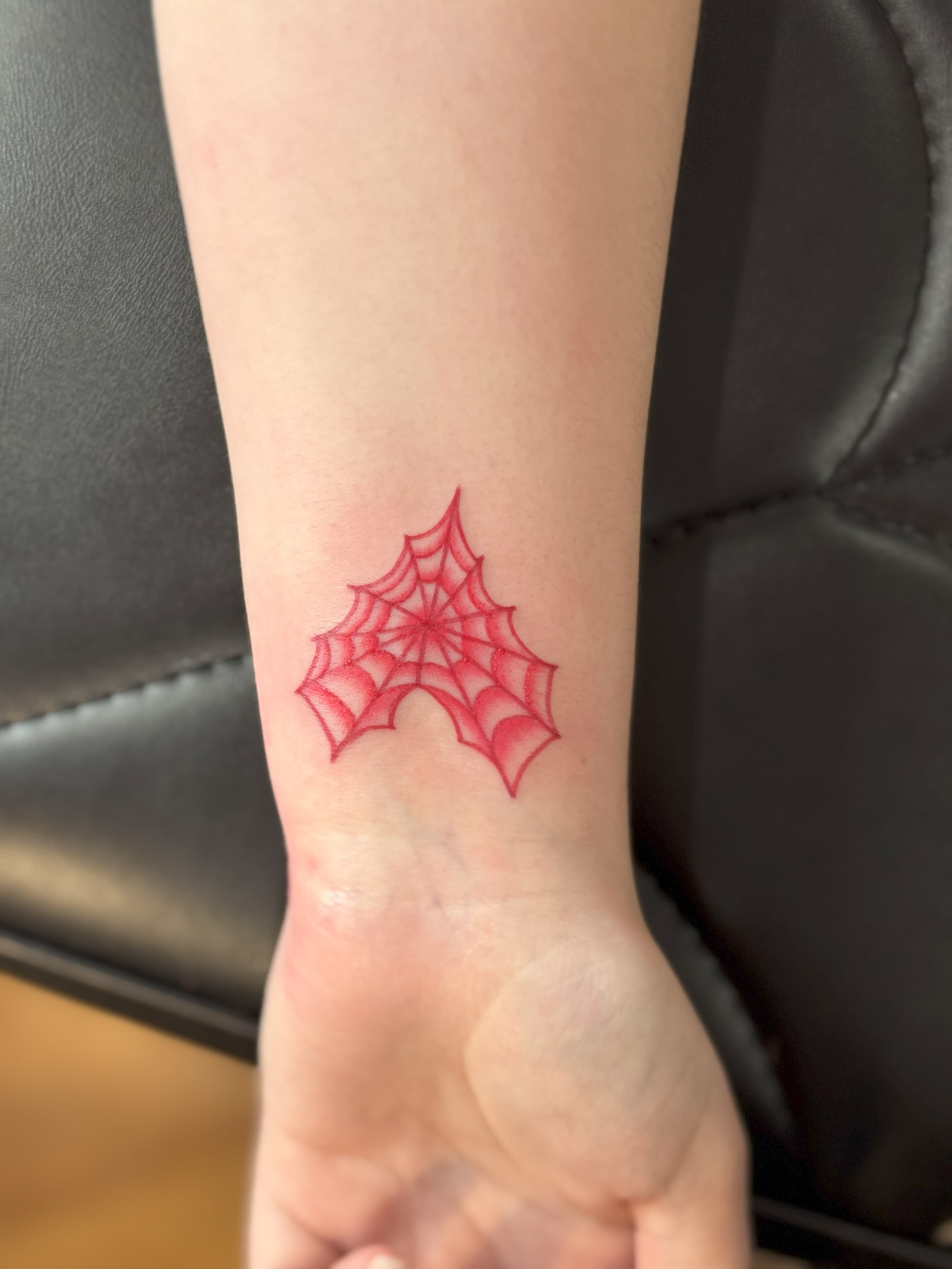 Pink Web Heart